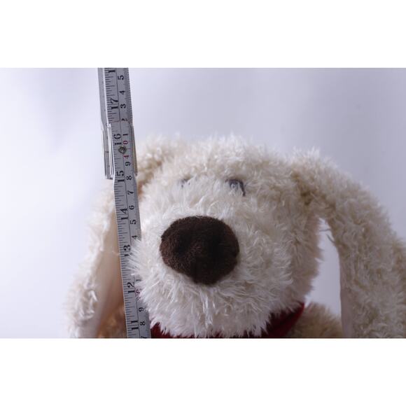 Animal Alley, Plush Puppy wearing Christmas Scarf with Bells, 2000, Geoffrey, - Picture 3 of 4